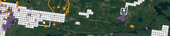 Map of Mining Claims in Ontario
